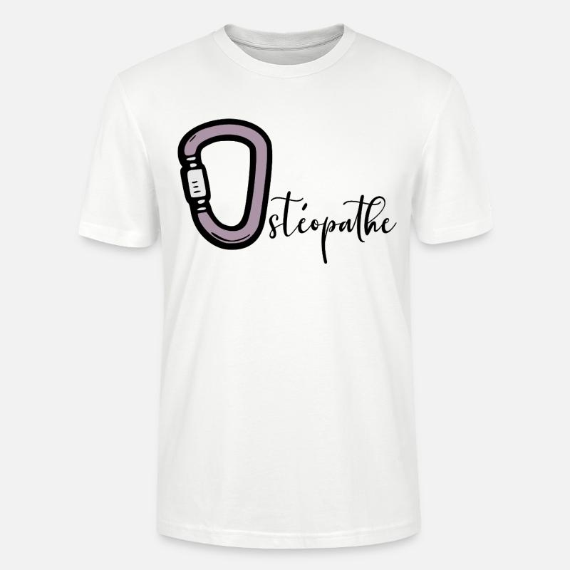 Ostéopathe - T-shirt bio CRAFTER Stanley Stella Unisexe - blanc