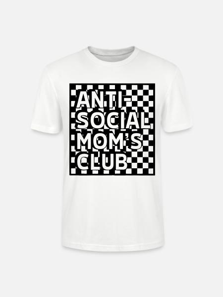 Anti-Social Mom's Club - Stanley/Stella Unisex Bio-T-Shirt CRAFTER - Weiß
