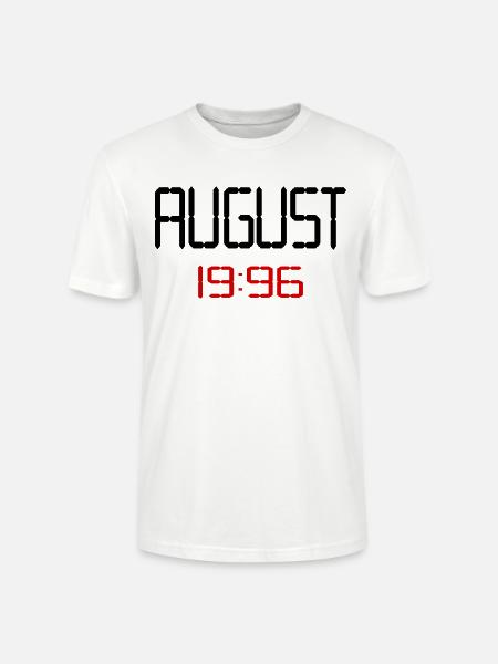 August 1996 - 30th birthday - Stanley/Stella CRAFTER Unisex Organic T-Shirt - white