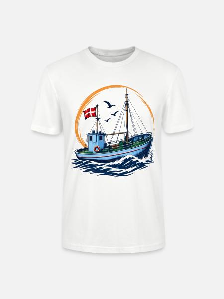 Fischereikutter - Stanley/Stella Unisex Bio-T-Shirt CRAFTER - Weiß