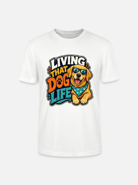 Golden Retriever - Stanley/Stella Unisex Bio-T-Shirt CRAFTER - Weiß