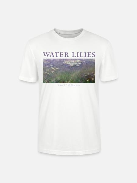 Seerosen Impressionismus Kunst Giverny - Stanley/Stella Unisex Bio-T-Shirt CRAFTER - Weiß