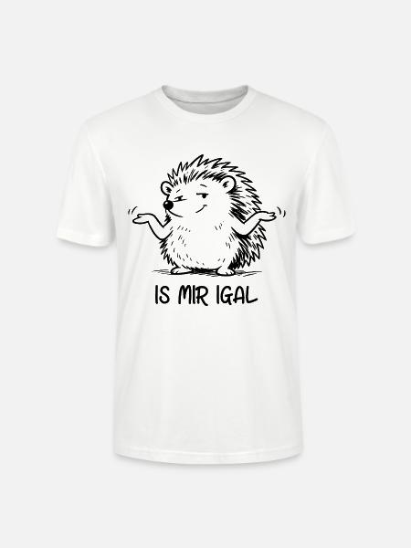 Igel - is mir igal - Stanley/Stella Unisex Bio-T-Shirt CRAFTER - Weiß