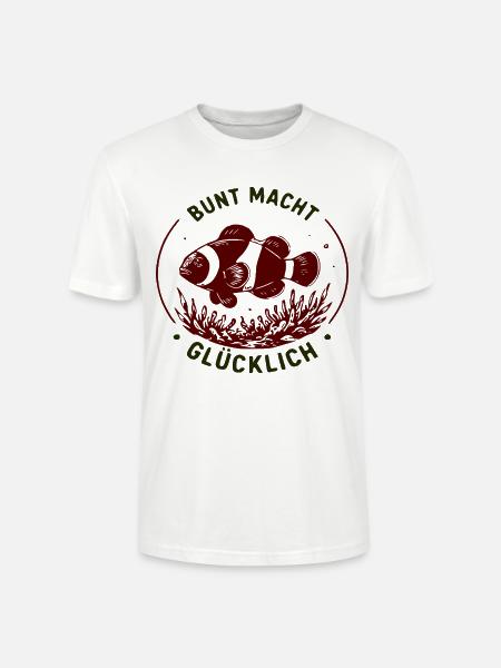 Bunte Boxhandschuhe Glücklich - Stanley/Stella Unisex Bio-T-Shirt CRAFTER - Weiß