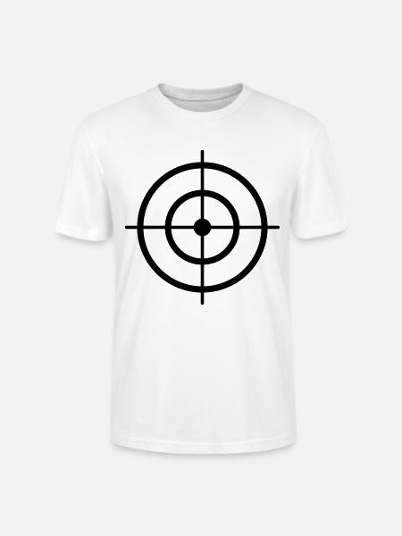Zielscheibe Target dick - Stanley/Stella Unisex Bio-T-Shirt CRAFTER - Weiß