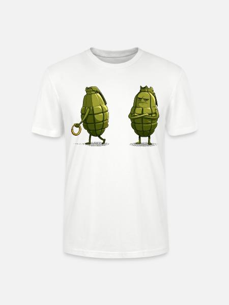 Grimmige Granate Figur - Stanley/Stella Unisex Bio-T-Shirt CRAFTER - Weiß