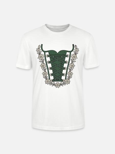 Dirndl Ersatz - Stanley/Stella Unisex Bio-T-Shirt CRAFTER - Weiß