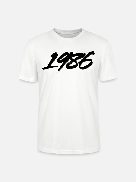 Graffiti-Pinsel von 1986 - Stanley/Stella Unisex Bio-T-Shirt CRAFTER - Weiß