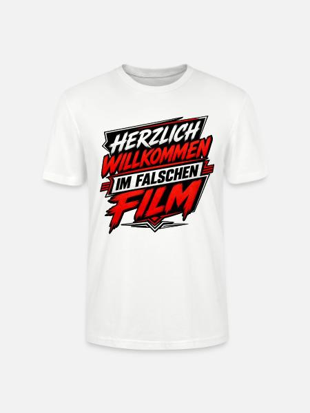 Herzlich Willkommen Im Falschen Film - Stanley/Stella Unisex Bio-T-Shirt CRAFTER - Weiß