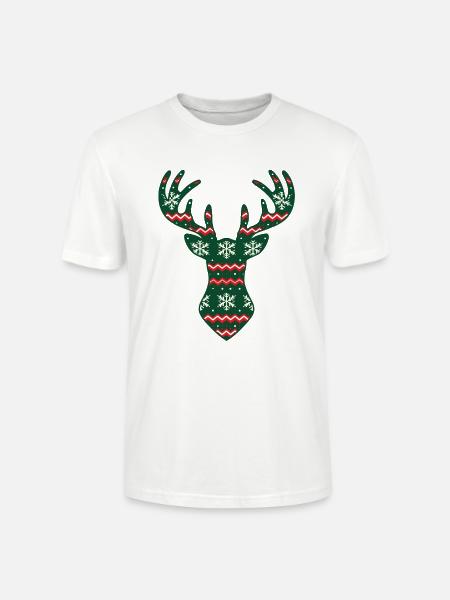 Strick Hirsch - Stanley/Stella Unisex Bio-T-Shirt CRAFTER - Weiß