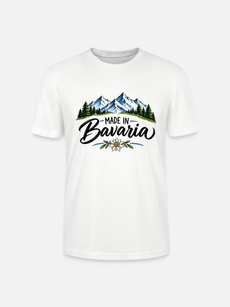 Made in Bavaria - Alpen & Heimat - Stanley/Stella Unisex Bio-T-Shirt CRAFTER - Weiß