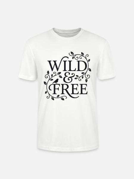Wild and Free - Stanley/Stella Unisex Bio-T-Shirt CRAFTER - Weiß