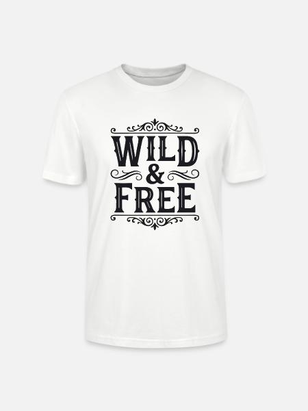 Wild and Free - Stanley/Stella Unisex Bio-T-Shirt CRAFTER - Weiß