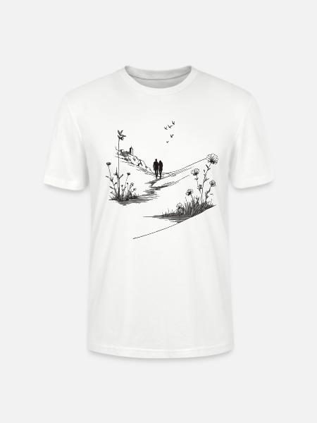 Couple hike - Stanley/Stella Unisex Bio-T-Shirt CRAFTER - Weiß