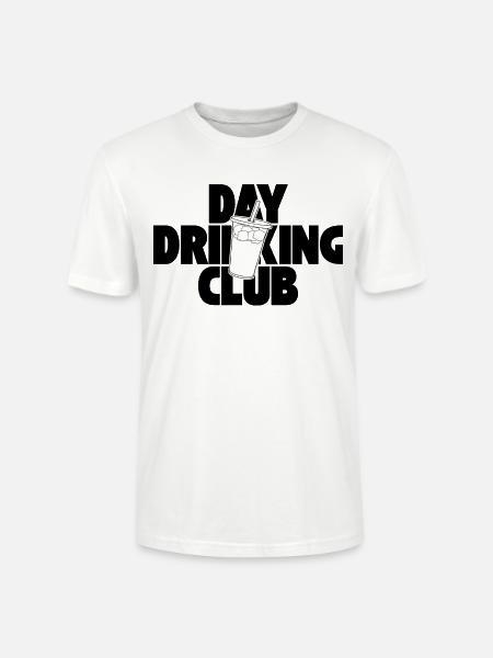 Day Drinking Club – Eiskaffee mit Statement - Stanley/Stella Unisex Bio-T-Shirt CRAFTER - Weiß