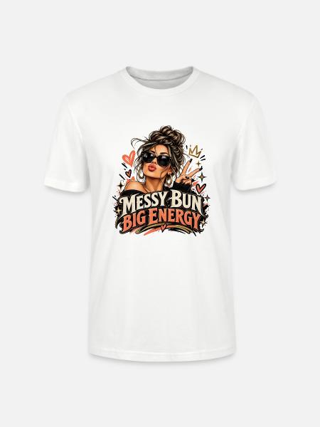Große Energie - Stanley/Stella Unisex Bio-T-Shirt CRAFTER - Weiß