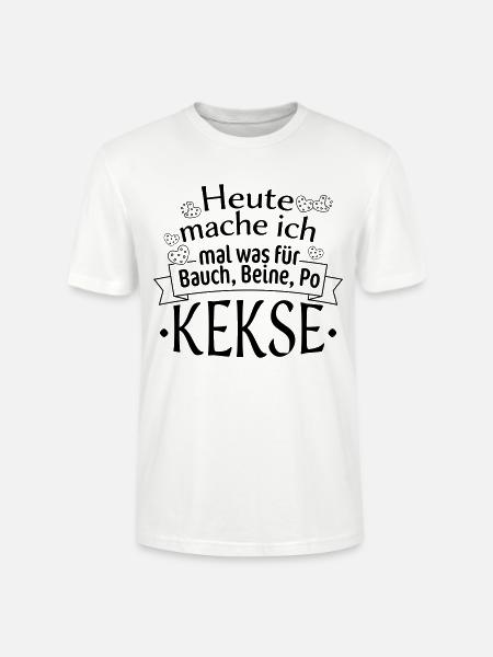 Bauch, Beine und Po (Kekse) - Stanley/Stella Unisex Bio-T-Shirt CRAFTER - Weiß