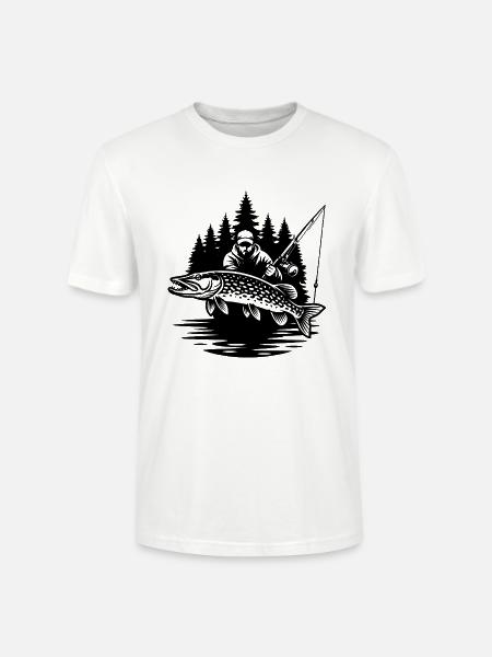 Waldfischer und Hecht - Stanley/Stella Unisex Bio-T-Shirt CRAFTER - Weiß