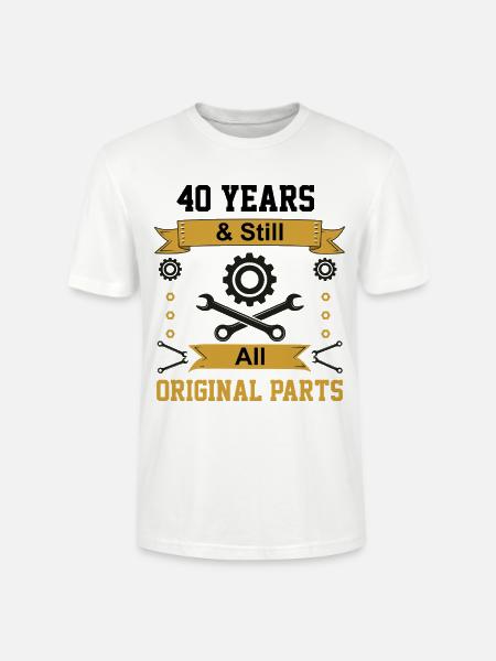 Immer noch alle Originalteile - Stanley/Stella Unisex Bio-T-Shirt CRAFTER - Weiß