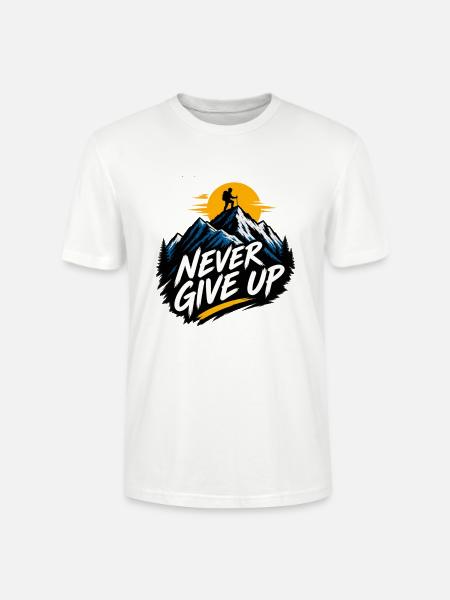 Gipfel ohne Aufgeben - Stanley/Stella Unisex Bio-T-Shirt CRAFTER - Weiß