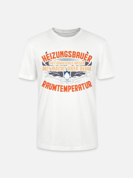 Heizungsbauer Geschenk - Stanley/Stella Unisex Bio-T-Shirt CRAFTER - Weiß