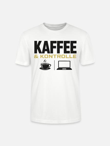 Kaffee & Kontrolle - Stanley/Stella Unisex Bio-T-Shirt CRAFTER - Weiß