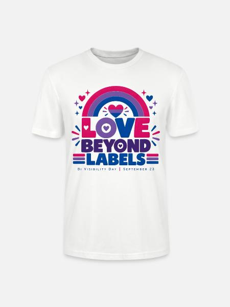 Love Beyond Labels | Bi Visibility Day - Stanley/Stella Unisex Bio-T-Shirt CRAFTER - Weiß