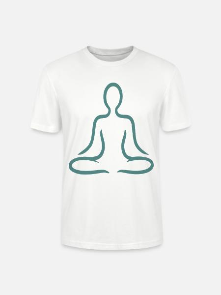 Yoga Und Meditation - Stanley/Stella Unisex Bio-T-Shirt CRAFTER - Weiß
