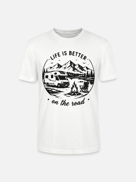 Bergsee Roadtrip Camper - Stanley/Stella Unisex Bio-T-Shirt CRAFTER - Weiß
