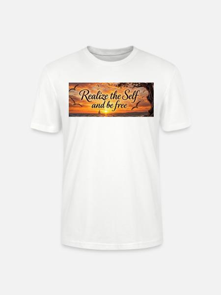 Erkenne das Selbst, sei frei - Stanley/Stella Unisex Bio-T-Shirt CRAFTER - Weiß
