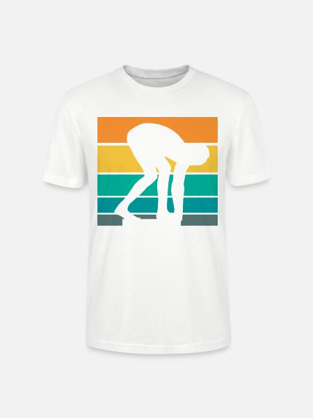 Schwimmsport Schwimmer Spruch Geschenk - Stanley/Stella Unisex Bio-T-Shirt CRAFTER - Weiß
