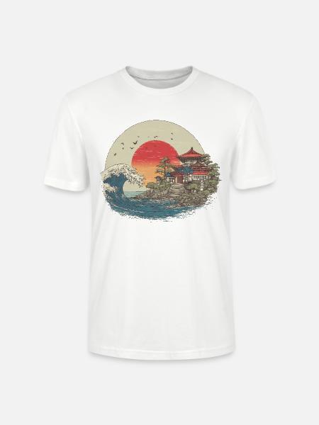 Japanese castle - Stanley/Stella Unisex Bio-T-Shirt CRAFTER - Weiß