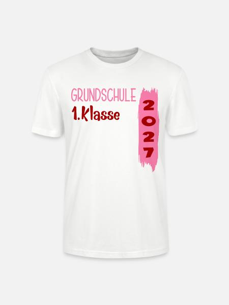 Grundschule 1. Klasse 2027 - Stanley/Stella Unisex Bio-T-Shirt CRAFTER - Weiß