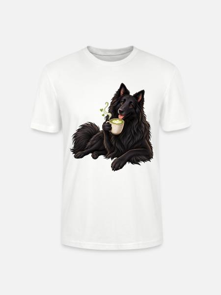 Groenendael mit Matcha Latte - Stanley/Stella Unisex Bio-T-Shirt CRAFTER - Weiß