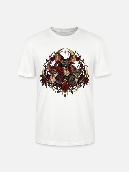 Vampirfledermäuse Halloween Gruppenkostüm - Stanley/Stella Unisex Bio-T-Shirt CRAFTER - Weiß