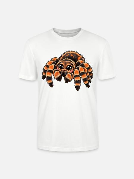 Vogelspinne im Kawaii-Stil - Stanley/Stella Unisex Bio-T-Shirt CRAFTER - Weiß