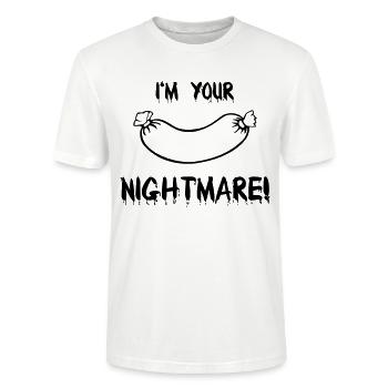 Wurst Albtraum Nightmare - Stanley/Stella Unisex Bio-T-Shirt CRAFTER - Weiß - Vorne - Alina (178cm) & Michal (187cm)