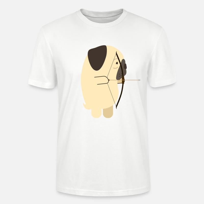 tir à l'arc - T-shirt bio CRAFTER Stanley Stella Unisexe - blanc