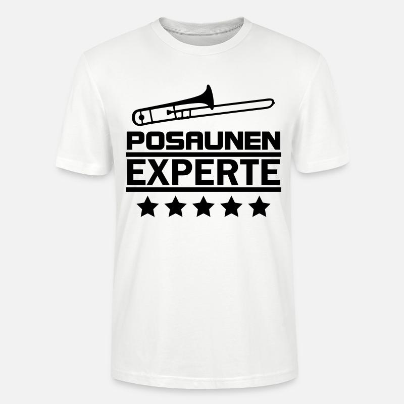 Posaunen Experte - Stanley/Stella Unisex Bio-T-Shirt CRAFTER - Weiß