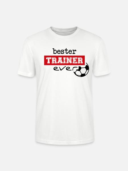 Bester Trainer ever - Stanley/Stella Unisex Bio-T-Shirt CRAFTER - Weiß