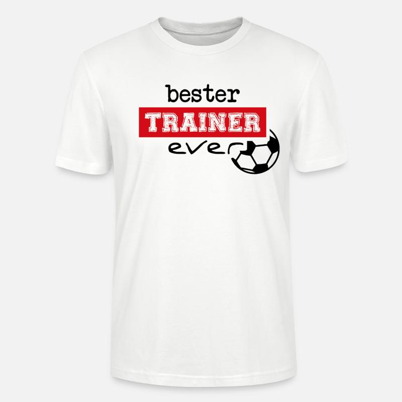 Bester Trainer ever - Stanley/Stella Unisex Bio-T-Shirt CRAFTER - Weiß