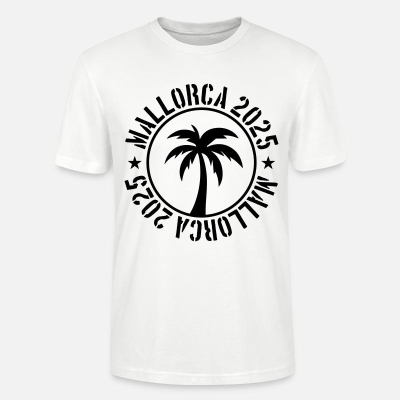 Mallorca 2025 Circle - Stanley/Stella CRAFTER Unisex Organic T-Shirt - white