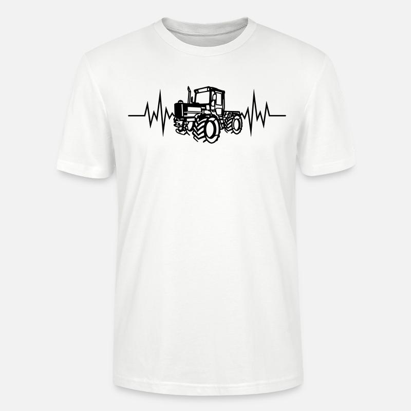 MB Trac 01 Herzfrq - Stanley/Stella Unisex Bio-T-Shirt CRAFTER - Weiß