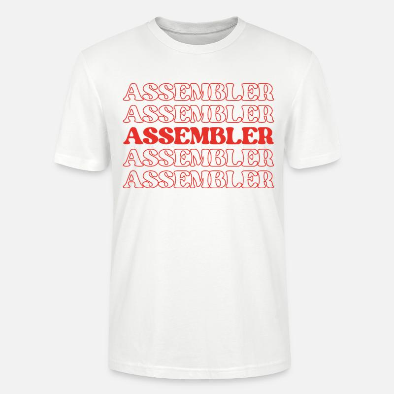 Assembleur, Fabricant, Assembleur, Constructeur, Fabricant - T-shirt bio CRAFTER Stanley Stella Unisexe - blanc