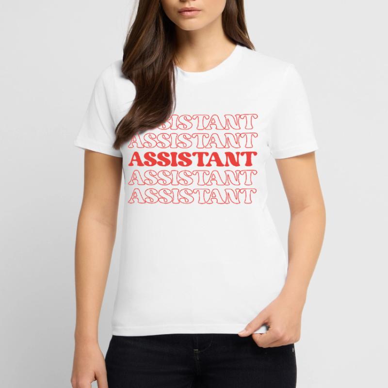 Assistante Assistante Assistante Aide Supportrice T-shirt bio CRAFTER Stanley Stella Unisexe