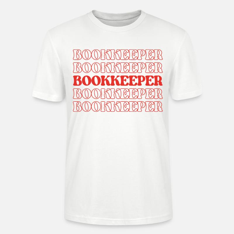 Comptable Comptable Commis Vérificateur Caissier - T-shirt bio CRAFTER Stanley Stella Unisexe - blanc