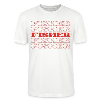Pêcheur, Pêcheur, Pêcheur, Pêcheur, Pêcheur, Pêcheur, Pêcheur - T-shirt bio CRAFTER Stanley Stella Unisexe - blanc - Devant - Alina (178cm) & Michal (187cm)