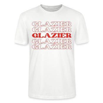 Glazier Glassworker Window Installer Window - Stanley/Stella CRAFTER Unisex Organic T-Shirt - white - Front - Alina (178cm) & Michal (187cm)