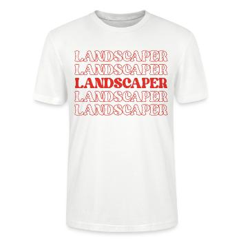 Paysagiste Horticulteur Paysagiste Cultivateur - T-shirt bio CRAFTER Stanley Stella Unisexe - blanc - Devant - Alina (178cm) & Michal (187cm)