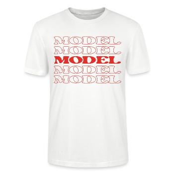 Model Mode Model Schaufensterpuppe Fotomodell - Stanley/Stella Unisex Bio-T-Shirt CRAFTER - Weiß - Vorne - Alina (178cm) & Michal (187cm)